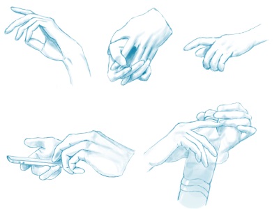 イラスト初心者による手の描き方研究 10本描くまで終われまテン